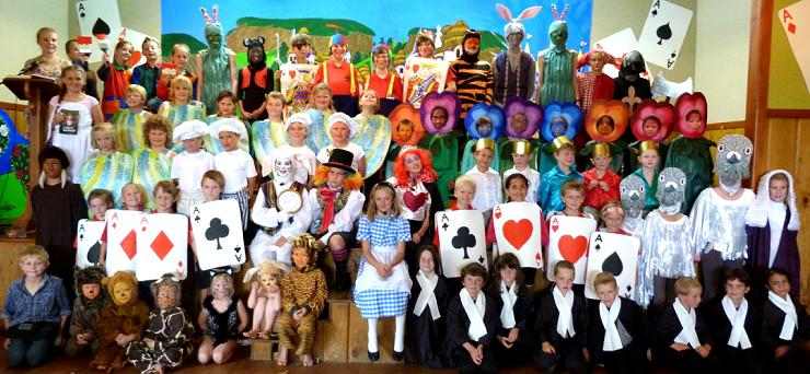 Large Cast Play Script for Schools and Kids! Alice in Wonderland!