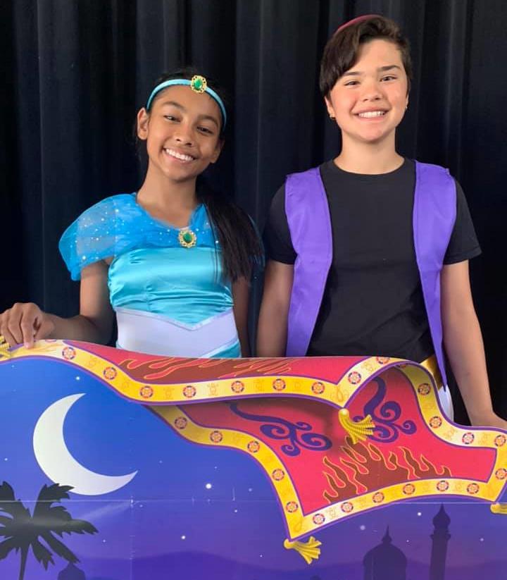 Kids perform ArtReach's Aladdin