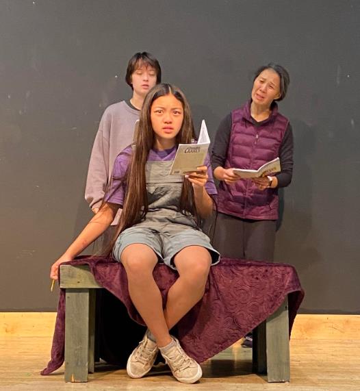 Sadako in school performance for A Thousand Cranes