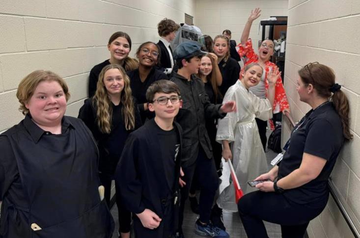 Large Cast of A Thousand Cranes Play
