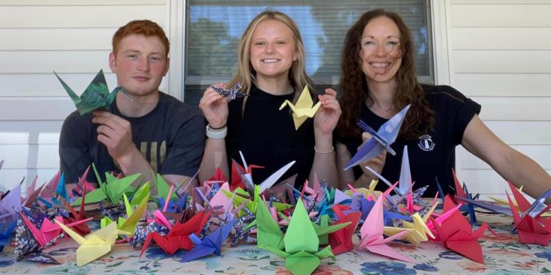 Folding Paper Cranes for School or Community performance