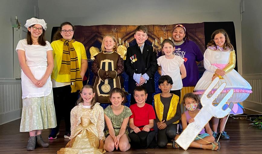 Young cast of ArtReach's easy play Beauty and the Beast