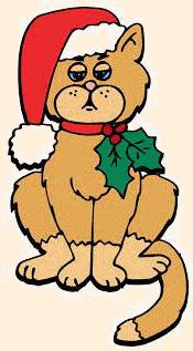 The Cheshire Cat gets dressed up for Christmas!