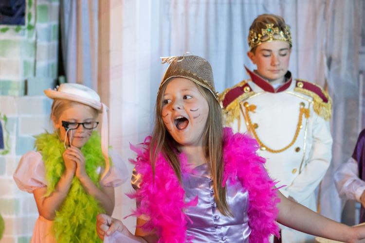 Fancy ladies at the ball in ArtReach's Cinderella