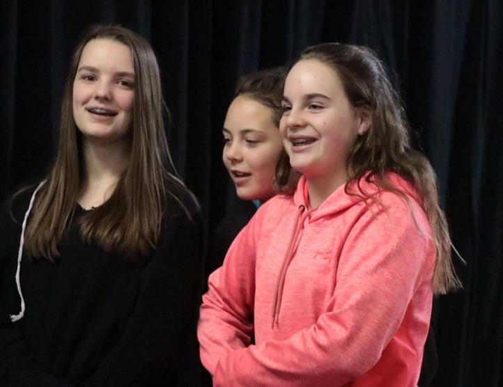 Students perform A Christmas Snow White Musical.
