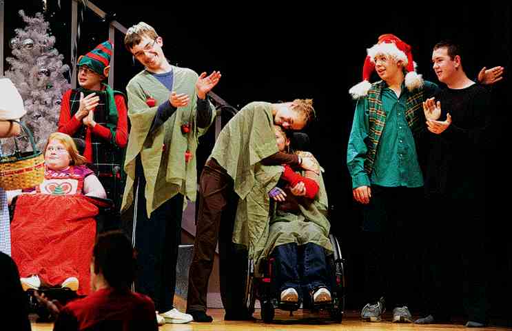 A great play to include special needs kids! Don't exclude wheelchairs, they will work just fine!