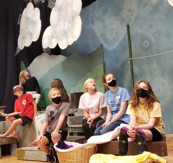 Young cast of Jack and the Beanstalk