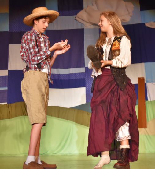 Jacka nd the magic beans in Jack and the Beanstalk