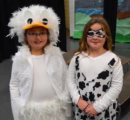 Lucy the Goose and Boo Boo Cow