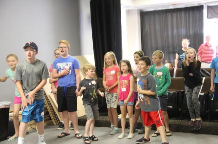 Kid Frankenstein, ArtReach's play in rehearsal.
