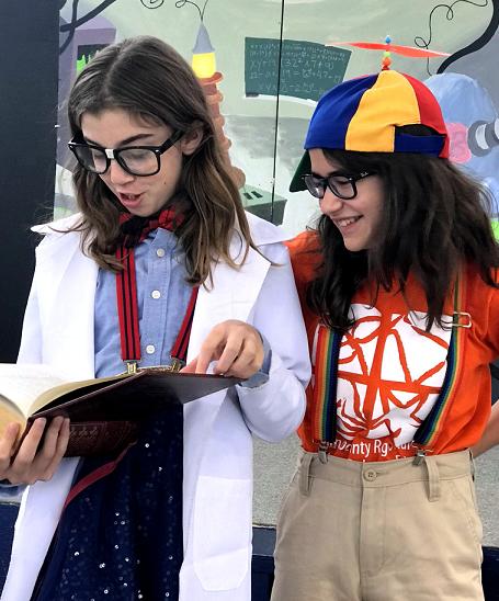 Zany Characters in Kid Frankenstein for Halloween shows