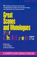 Great Scenes and Monologues for Children