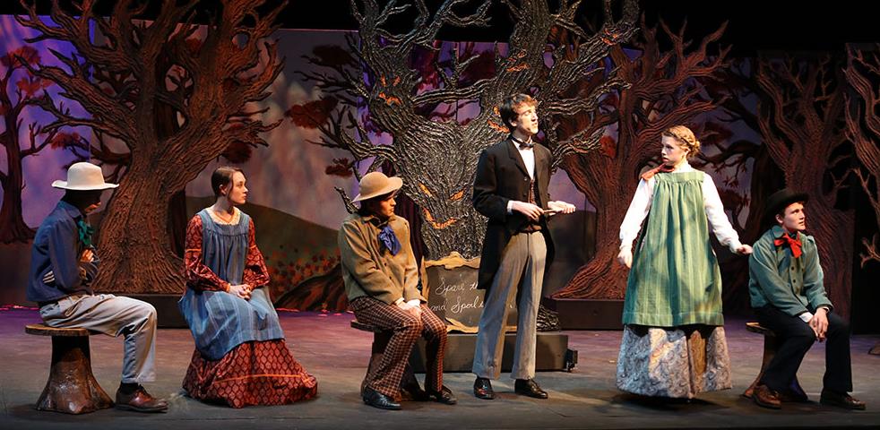 Schoolmaster Ichabod Crane in Sleepy Hollow