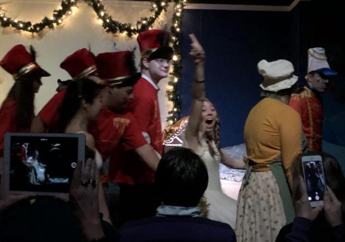 High School performance Christmas play for kids