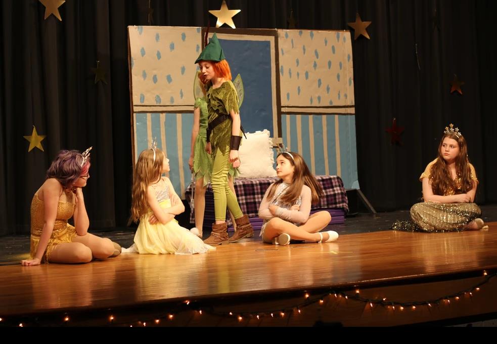 Peter Pan and friends in play for kids