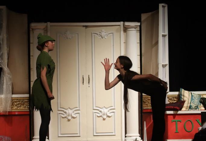 Peter Pan and his Shadow in play