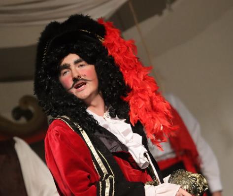 Captain Hook in ArtReach's Peter Pan play for kids