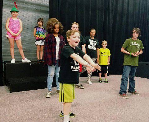 ArtReach's Peter Pan in rehearsal.
