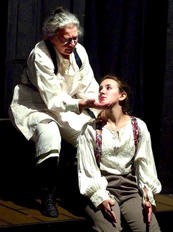 Geppetto speaks to Pinocchio. Classic Collodi story for kids.