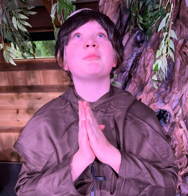 Friar Tuck in Robin Hood play for kids