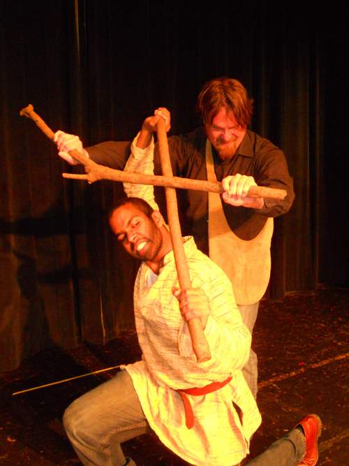 Fun Stage Fights! Robin Hood meets Little John!