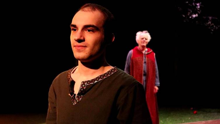 One act play for students, Arthus and Merlin