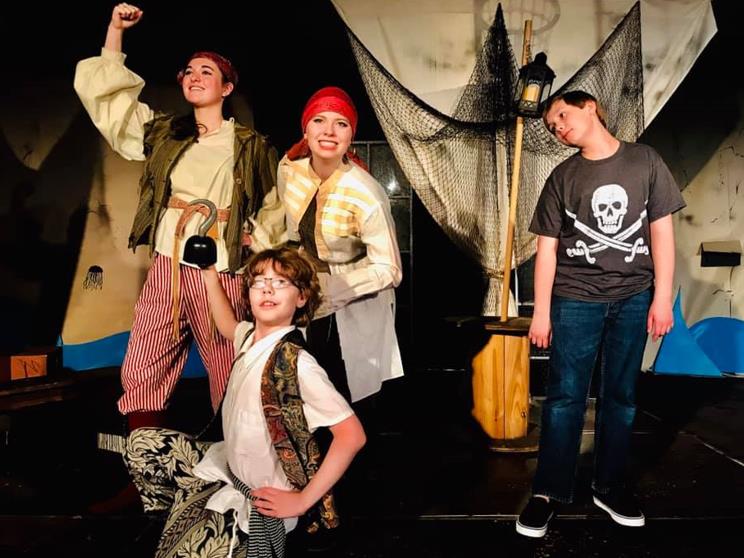 Kids perform ArtReach's Treasure Island Play