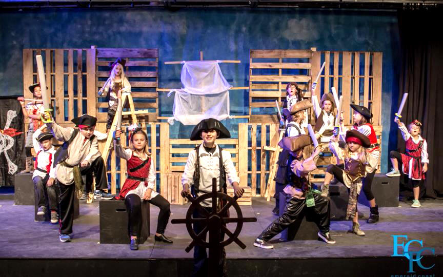 Rehearsals for Treasure Island performance
