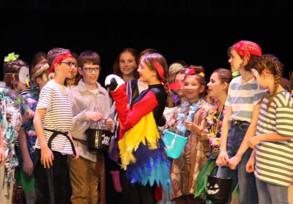 Parrot Puppet in ArtReach's Treasure Island