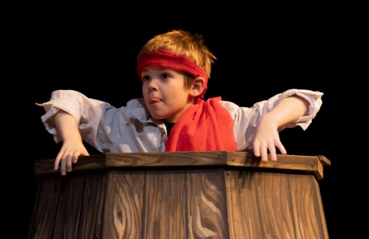 Jim hides on the ship - Treasure Island