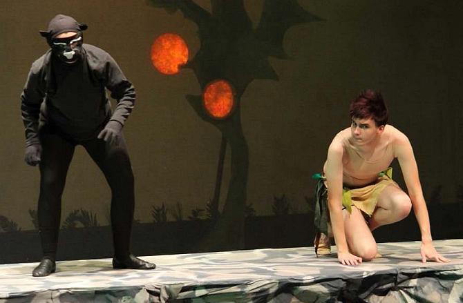 Bagheera teaches Mowgli in The Jungle Book