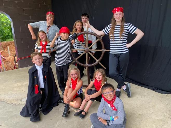 Kids in ArtReach's Little Mermaid Musical