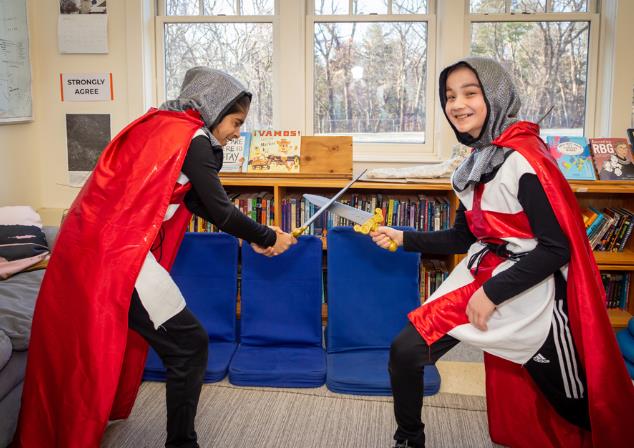 Fun swordplay in ArtReach The Reluctant Dragon