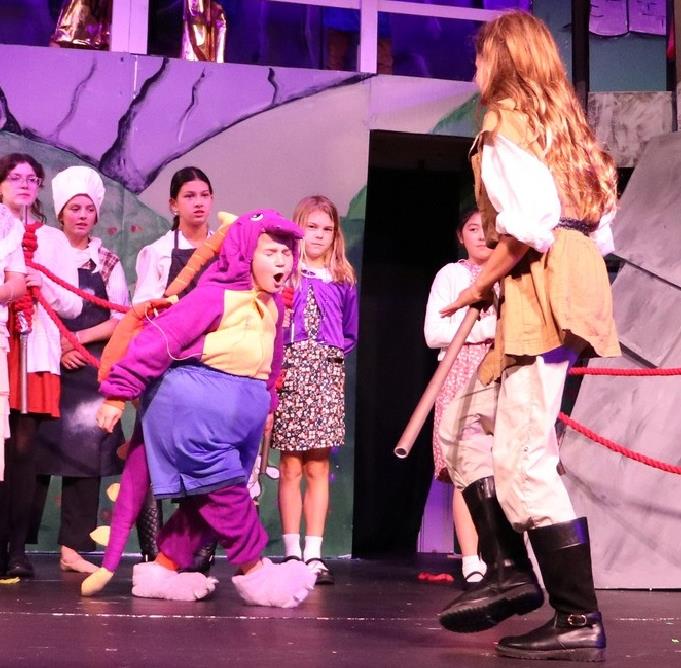 Funny dragon play for kids to perform