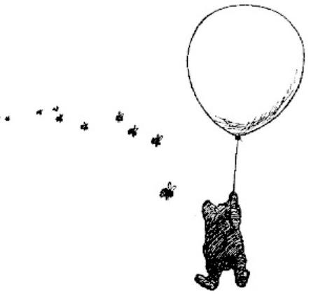 Winnie-the-Pooh goes ater Bees in Play for Kids