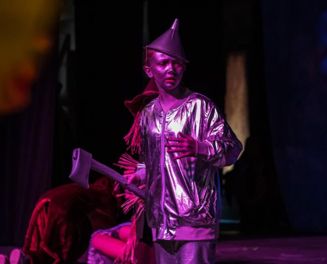 The Tin Man in ArtReach's Wizard of Oz Play
