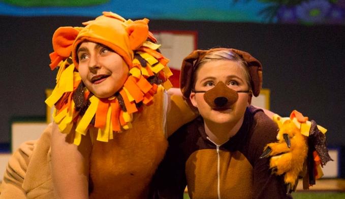 Lion and Toto in ArtReach's Wizard of Oz