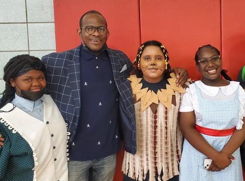 Kids and Faculty for Wizard of Oz performance